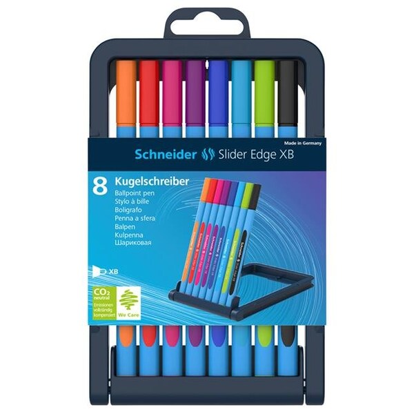 Rediform Rediform PSY152279 Schneider Slider Edge XB Ballpoint Pen; Assorted Color - 8 Piece PSY152279 - main